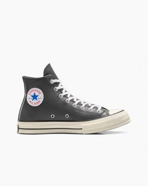Women Converse Chuck 70 Heritage Color Leather Sneakers Grey Purple Australia | C-87249319