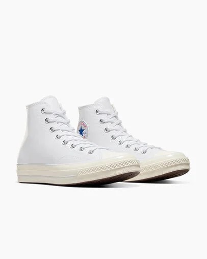 Men Converse Chuck 70 Leather Sneakers White Australia | C-49276819