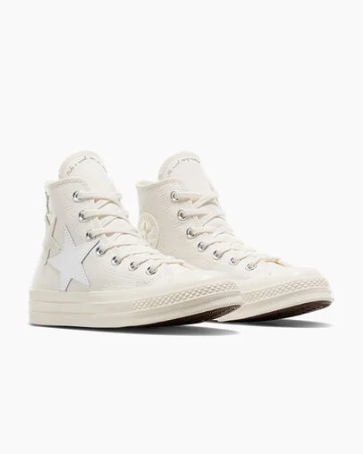 Men Converse Chuck 70 Stars Sneakers White / Beige Australia | C-94860719