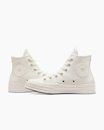 Men Converse Chuck 70 Stars Sneakers White / Beige Australia | C-16938549
