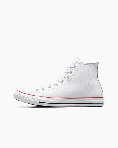 Men Converse Chuck Taylor All Star Leather Sneakers White Australia | C-92375189