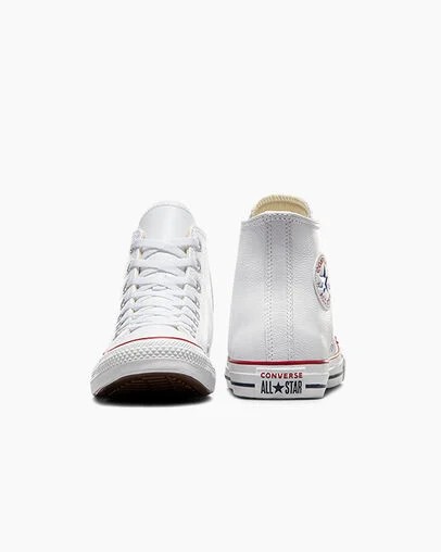 Men Converse Chuck Taylor All Star Leather Sneakers White Australia | C-92375189