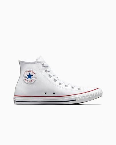 Men Converse Chuck Taylor All Star Leather Sneakers White Australia | C-92375189
