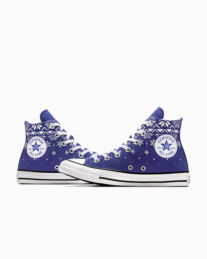 Men Converse Chuck Taylor All Star Sneakers Purple / White / Black Australia | C-04385619