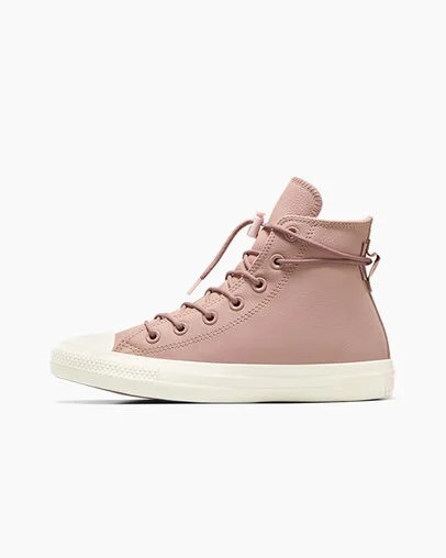 Men Converse Chuck Taylor All Star Weatherized Leather Sneakers Pink Australia | C-18793469