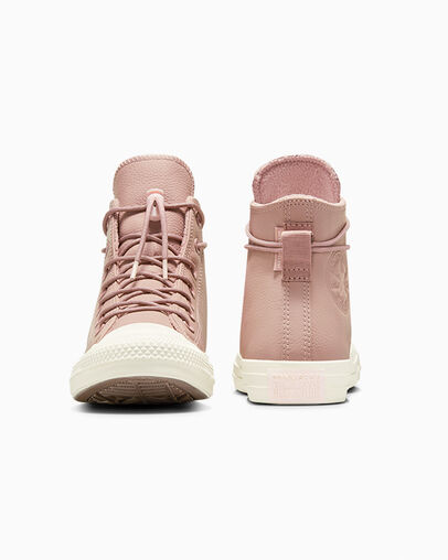 Men Converse Chuck Taylor All Star Weatherized Leather Sneakers Pink Australia | C-18793469