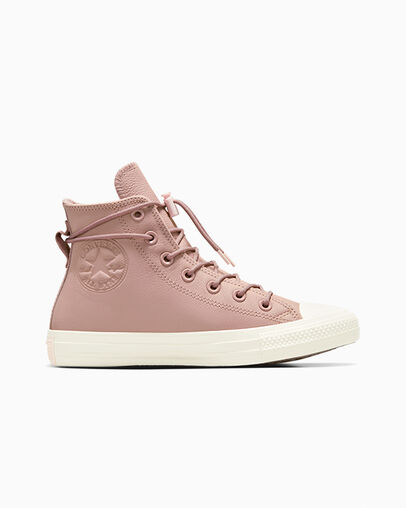 Men Converse Chuck Taylor All Star Weatherized Leather Sneakers Pink Australia | C-18793469