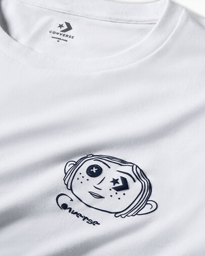 Men Converse Converse x Coraline T Shirts White Australia | C-18692039