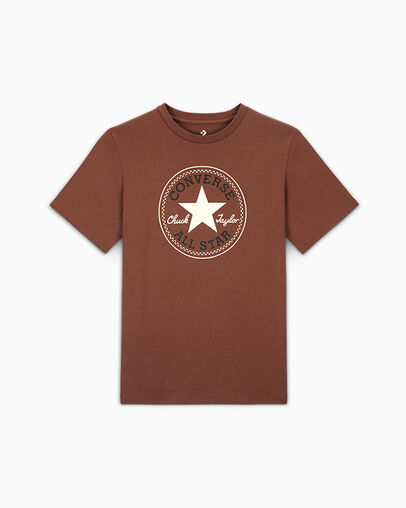 Men Converse Go-To All Star Patch Standard-Fit T Shirts Brown Australia | C-75320849
