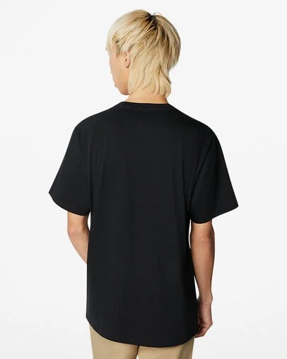 Men Converse Go-To All Star Patch Standard-Fit T Shirts Black Australia | C-09653489