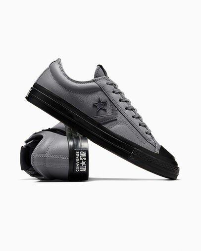 Men Converse Star Player 76 Luxe Tennis Shoes Grey / Black Australia | C-01423769