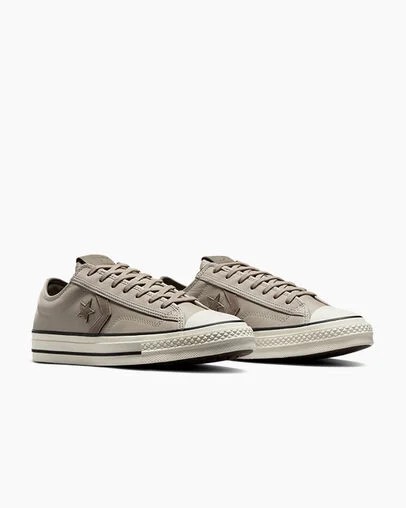 Men Converse Star Player 76 Luxe Tennis Shoes Grey Brown Australia | C-47180259