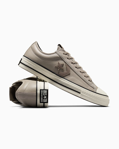 Men Converse Star Player 76 Luxe Tennis Shoes Grey Brown Australia | C-47180259