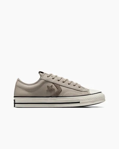 Men Converse Star Player 76 Luxe Tennis Shoes Grey Brown Australia | C-47180259